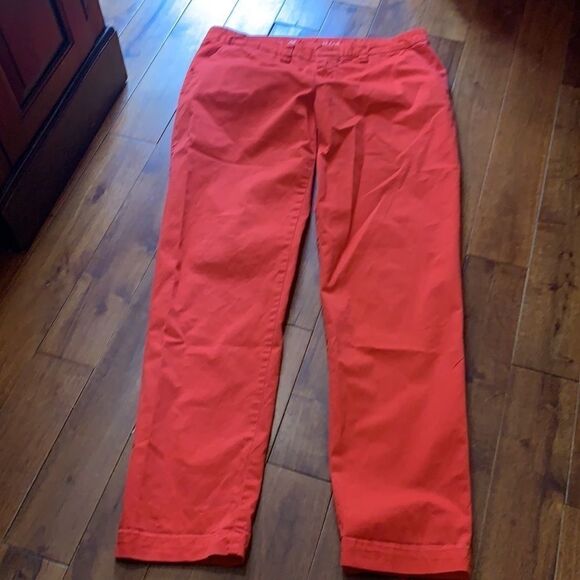 Khakis by Gap Straight Leg red orange skinny - Picture 3 of 11